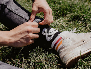 Ampersand Socks - Dark Ochre