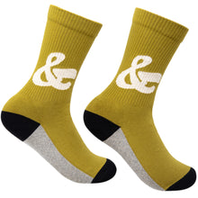 Load image into Gallery viewer, Ampersand Socks - Dark Ochre